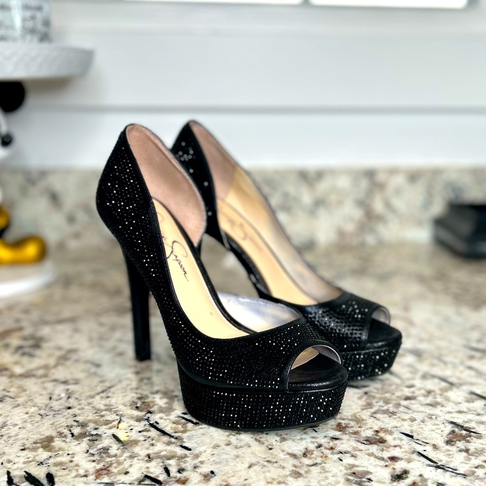Jessica Simpson BlACK SHIMMER SAND!